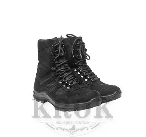 Ботинки KROK из велюра 45 черные L5118 black