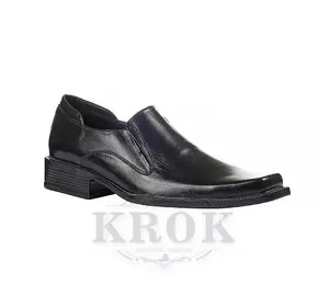 Туфли мужские KROK кожанные на каблуке 44 черные 1-221R
