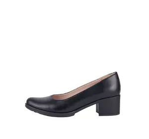 Туфли женские KROK классические кожаные 38 (25,3 см) черные 0-4779